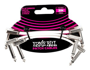 ERNIE BALL 6384 �t���b�g�p�b�`�P�[�u�� �z���C�g 3�{�Z�b�g[7.62cm L/L] �p�b�`�R�[�h�y���[���֔����E�S�����������E��������s�z