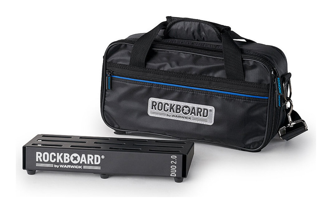 ROCKBOARD by WARWICK DUO 初売り 2.0 Pedalboard with エフェクターボード Gig smtb-TK 送料無料 Bag ペダルボード 人気の製品