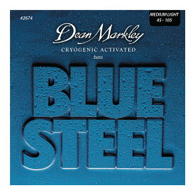 Dean Markley DM2674 ×1 [45-105] BLUE STEEL Stainless ベース弦 MEDIUM LIGHT【メール便発送・全国送料無料・代金引換不可】