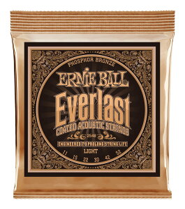 ERNIE BALL 2548 ×1 [11-52] Everlast Light Coated Phosphor Bronze �A�R�[�X�e�B�b�N�M�^�[���y���[���֔����E�S�����������E��������s�z