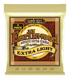 ERNIE BALL 3006 ×1 [10-50] Earthwood Extra Light 80/20 Bronze 3ZbgpbN AR[XeBbNM^[yz