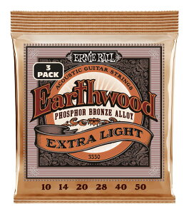 ERNIE BALL 3550 ×1 [10-50] Earthwood Extra Light Phosphor Bronze 3ZbgpbN AR[XeBbNM^[yz