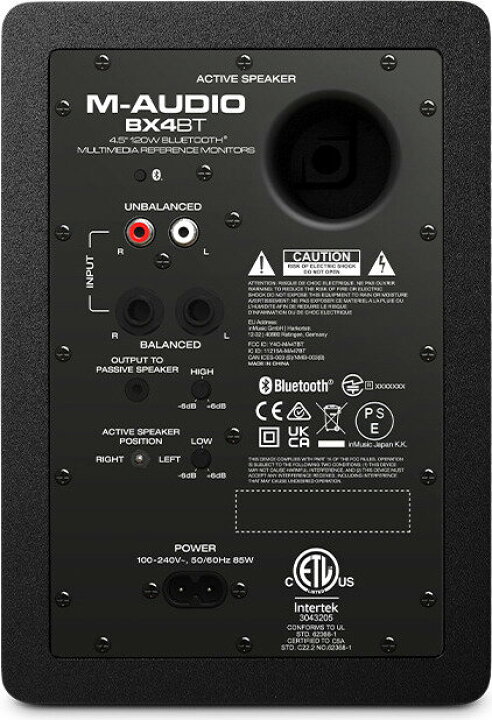 楽天市場】M-Audio BX4BT モニタースピーカー 4.5インチ 120W 