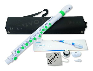 NUVO N220JFGN jFlute 2.0 �z���C�g/�O���[�� �X���[���T�C�Y �v���X�`�b�N�� �t���[�g C���y���������z