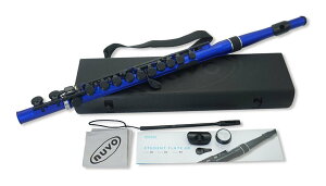 NUVO N235SFBB STUDENT FLUTE 2.0 �u���[/�u���b�N C�����ǕW������ �v���X�`�b�N�� �t���[�g C���y���������z