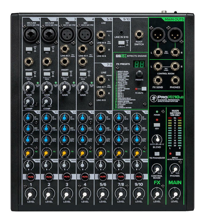 楽天市場】Mackie ProFX10v3 10ch エフェクト/USB内蔵 