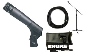 【マイクスタンド+CANAREケーブル付8点】SHURE SM57LCE(ブームマイクスタンド+CANAREマイクケーブル付)/楽器用/正規品2年保証【送料無料】