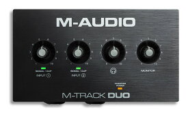 M-Audio M-Track Duo コンボ入力2系統 ファンタム電源搭載 48-KHz 2チャンネル USBオーディオインターフェース【送料無料】