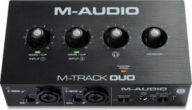M-Audio M-Track Duo コンボ入力2系統 ファンタム電源搭載 48-KHz 2チャンネル USBオーディオインターフェース【送料無料】