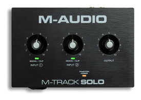 M-Audio M-Track Solo コンボ入力 ファンタム電源搭載 48-KHz 2チャンネル USBオーディオインターフェース【送料無料】