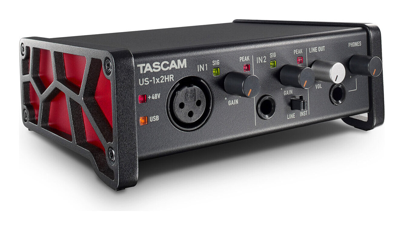 TASCAM US-1x2HR 1Mic 2IN/2OUT USB オーディオ インターフェース【送料無料】【smtb-TK】  さくら山楽器