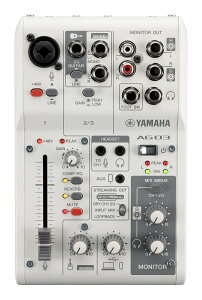 YAMAHA AG03MK2 W/�z���C�g ���C�u�X�g���[�~���O�~�L�T�[�y���������z�y�|�C���g2�{�z