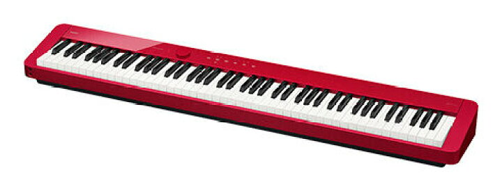 楽天市場】CASIO PX-S1100RD レッド スリムボディ デジタルピアノ 