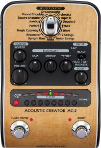 �Y�[�� ZOOM AC-2(AC�A�_�v�^�[�t��) �s�b�N�A�b�v�Ŏ���ꂽ�{�f�B����Č� Acoustic Creator�y���������z�y�|�C���g2�{�z
