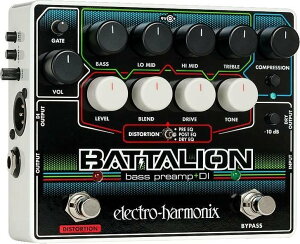 ELECTRO HARMONIX BATTALION Bass Preamp & DI �x�[�X�v���A���v DI�y���������z�y�|�C���g5�{�z