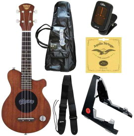 Pignose PGU-200MH/チューナー+弦+スタンド付6点セット アンプ内蔵 ウクレレ コンサートサイズ【送料無料】