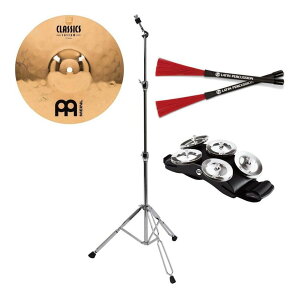 MEINL CC10S-B + CS-01 + LP-CCB + CFT5-BK �X�v���b�V�� + �X�^���h + �J�z���u���V + �t�b�g�^���o���� �Z�b�g/�J�z���p�y���������z