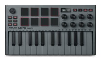 楽天市場】akai mpk mini mk3 25鍵 usb midiキーボードコントローラー 
