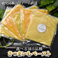 鹿児島県産 さつまいもペースト 5パックセット1kg（200g×5パック）