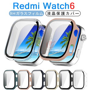 Redmi Watch 6 �P�[�X Redmi Watch6 �J�o�[ �����K���X�t�B�����t�� ��ʕی� Redmi Watch 6 �J�o�[ Redmi Watch 6 �����P�[�X �K���X�t�B���� PC�ƃK���X ���b�h�~�[�E�H�b�` 6 �ی�J�o�[ ���� �y�� �ϏՌ� P