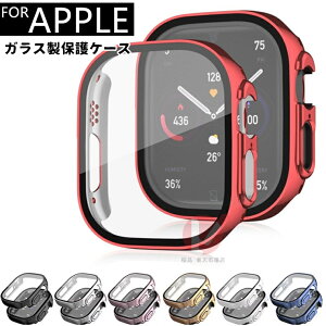 Apple Watch Ultra 3 �P�[�X �K���X����̉� ��ʕی� Apple Watch SE 3 �P�[�X �S�̕ی� Apple Watch Series 9 �J�o�[ �K���X�� 38404142444549mm �P�[�X ���b�L���H ���p�ȒP �ی�t�B���� apple watch ultra3 49mm �J�o