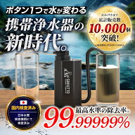 ＼最高水準の除去率★TBSテレビで紹介／ SAKUTTO 電動浄水器 携帯浄水器 キャンプ用品 アウトドア キャン…