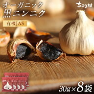 黒にんにく 有機 BIOKURO POCKET 送料無料 8袋(1日1片で約2か月分) ちこり村 メール便 / 黒ニンニク 黒大…