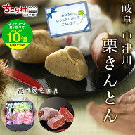 父の日 無添加・無着色！ 栗きんとん ＋ 選べるフラワーBOX + 市田柿 岐阜 中津川 ちこり村 送料無料 / 1…