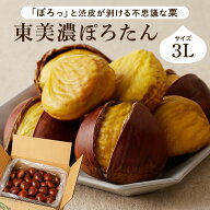 栗 生栗 東美濃ぽろたん 岐阜県産 / 1kg 2kg まとめ買いがお得 / 国産 和栗 ぽろたん 渋皮 皮がむきやす…
