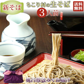 新そば 信州そば 送料無料 ちこり村 生そば 3人前 常温 /めんつゆ そば湯用そば粉 付/ そば 蕎麦 ソバ 生蕎麦 なまそば 信州蕎麦 高級 長野県産 / お歳暮 帰省 手土産 年越しそば 年越蕎麦 贈答 プレゼント 祝い 観光地応援 お取り寄せグルメ /