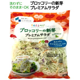 ブロッコリーの新芽 プレミアム サラダ 120g / ブロッコリー スプラウト 発芽野菜 カット野菜 カット済み野菜 生 野菜 スルフォラファン ファイトケミカル ミールキット sprout /