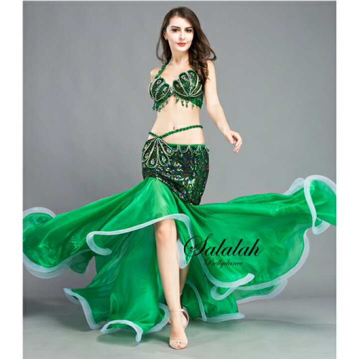 楽天市場】ベリーダンス衣装 マーメイドフリル【全3色】 OC1206 ベリー  