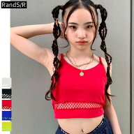 【メール便8】【 メッシュ切替デザイン キャミ / 3サイズ・5カラー 】 ダンス 衣装 キッズ トップス キャ…