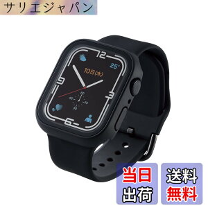 �y���������z�G���R�� Apple Watch (�A�b�v���E�H�b�`) �P�[�X �J�o�[ 45mm [Apple Watch 8 7 �Ή�] �t���J�o�[�P�[�X �v���~�A���K���X �Z���~�b�N�R�[�g �u���b�N AW-21AFCGCBK