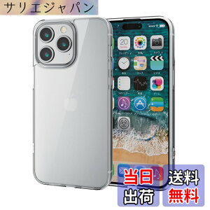 �y���������z�G���R�� iPhone15 Pro Max �P�[�X �K���X �d�x9H �n�C�u���b�h�f�� ����TPU �l�p�G�A�[�N�b�V���� �X�g���b�v�z�[���t�� �N���A PM-A23DHVCG1CR