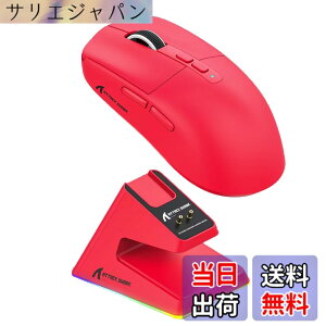 �y���������zMAMBASNAKExATTACK SHARK X6 ���y�ʃQ�[�~���O�}�E�X 49g PAW3395�Z���T�[ ���C�����X �}�E�X 3���[�h�ڑ� 2.4Ghz/Bluetooth/Type-C 6���x��DPI�ؑ� 26000DPI 200���ԘA���g�p�\ �}�O�l�b�gRGB�[�d�X