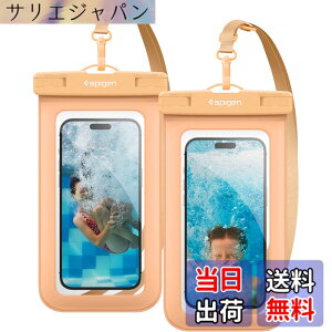 �y���������zSpigen �X�}�z �h���P�[�X 2���Z�b�g ���� iPhone Pixel Xperia �ő�8.2�C���`�Ή� �^�b�`�\ ��F�� ���� �����B�e �����C ���� �ނ� �C IPX8�F�� ���S�h�� �l�b�N�X�g���b�v�t�� A601 ACS06