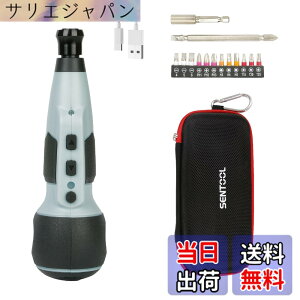 �y���������zSENTOOL �d���h���C�o�[ ���^ �y���^ �h���C�o�[ �d�� �蓮���p �[�d�h���C�o�[ 3�i�K�ؑփ��[�h �d�h�� ���[�P�[�X�t�� USB Type C�[�d�� �����⏉�S�҂ł��ȒP�Ɏg���� �Ƌ�̑g��