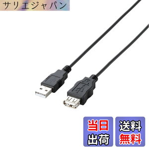 �y���������z�G���R�� RoHS�w�ߏ���&���z���p�b�P�[�W �G�RUSB�����P�[�u�� USB2.0 A�I�X-A���X�^�C�v 3m �u���b�N U2C-JE30BK