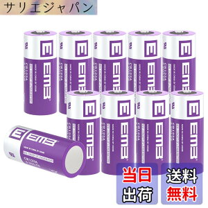 �y���������zEEMB CR123A 3V ���`�E���d�r ��[�d�� CR17345 CR123 �o�b�e���[ �����\ PTC �ی�t�� �J���� �����d�� �������� �A���[�� �X�}�[�g�Z���T�[�Ȃǂ� (10)