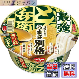 【送料無料】どん兵衛 日清の最強どん兵衛 きつねうどん [八幡屋礒五郎 特製ゆず七味唐辛子] 日清食品 カップ麺 93gx12個