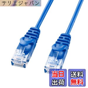 �y���������z�T�����T�v���C(Sanwa Supply) �J�e�S��6�ɍ�LAN�P�[�u�� 5m �u���[ LA-SL6-05BL