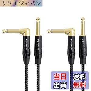 �y���������zCable Matters 2�{�Z�b�g �ґg�M�^�[�P�[�u�� - 3m�A�M�^�[ �V�[���h S-L�^�A 6.35mm���m�����v���O �y��p�P�[�u�� TS �X�g���[�g - L �^�v���O