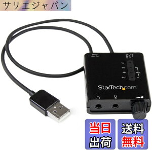 �y���������zStarTech.com USB - DAC�w�b�h�z���A���v S/PDIF�Ή� 96kHz/24bit 2x 3.5mm�~�j�W���b�N 1x 3.5mm�g�X�����N�ی^�R�l�N�^ ICUSBAUDIO2D