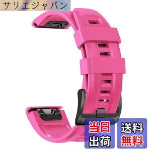 �y���������z[YOCAHU] QuickFit 22 mm �o���h �����p for GARMIN(�K�[�~��) Fenix 7 Pro Solar/Approach S70 47mm/Forerunner 965 �Ή� �X�g���b�v �V���R�� �x���g �_�炩�� �h���� �K�[�~�� �p �����o���h (pink)