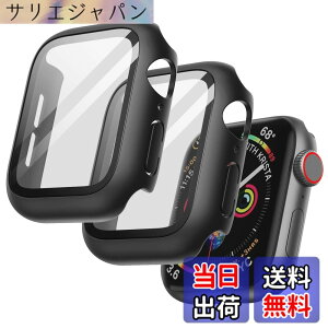 �y���������zJETech Apple Watch SE 3/2/1 / Series 6/5/4 40mm�p �P�[�X �t���ی�t�B�����t�� (�u���b�N)
