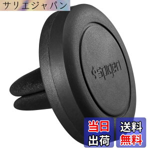 �y���������z�ySpigen�z �ԍڃz���_�[ �}�O�l�b�g�� �G�A�R�������o���� iPhone/Android�e�� ���[�� �Ή� �G�A�[ �x���g (�u���b�N)
