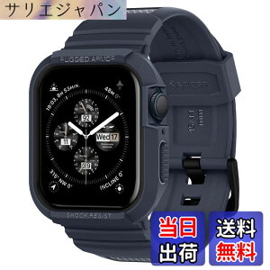 �y���������zSpigen Apple Watch 45mm 44mm ��̌^ �o���h �P�[�X�yApple Watch SE3/9/8/7/SE2/SE/6/5/4 �Ή��z�ϏՌ� PC TPU ��d�\�� �X�|�[�c�o���h ���� �Ռ��z�� �ϋv�� ���h�~ ���M�b�h�E�A�[�}�[�E�v�� ACS0