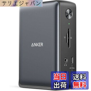 �y���������zAnker PowerExpand 13-in-1 USB-C Dock �h�b�L���O�X�e�[�V���� 85W�o�� 4K�Ή� HDMI�|�[�g 1Gbps �C�[�T�l�b�g�|�[�g 3.5mm �I�[�f�B�I�W���b�N USB-A USB-C�|�[�g microSD��SD�J�[�h �X���b�g����