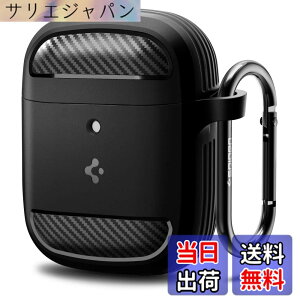 �y���������zSpigen Pixel Buds A-Series �P�[�X �ϏՌ� PC TPU ��d�\�� ���C�����X�[�d �Ή� �J���r�i �����O�t�� �y�� �L�Y�h�~ �Ռ� �z�� �V���v�� ���M�b�h�E�A�[�}�[ ASD01344 (�u���b�N)